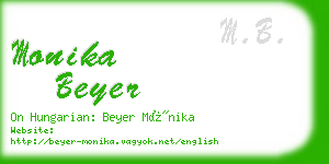 monika beyer business card